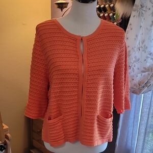 Chico's Vibrant Orange Women's Cardigan